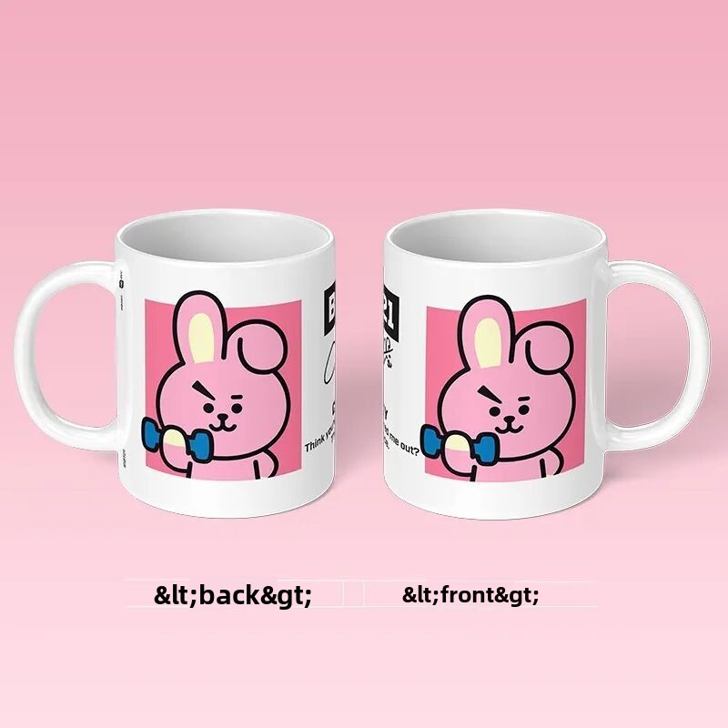 BT21 cartoon cute ceramic mug  - Anime Merchandise Women recensione e prezzo