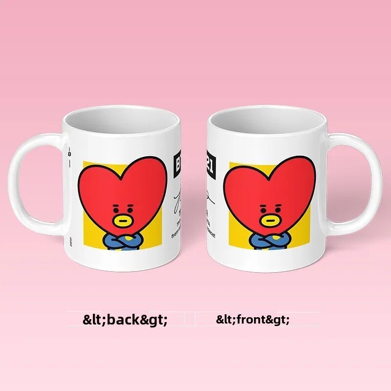 BT21 cartoon cute ceramic mug  - Anime Merchandise Women recensione e prezzo