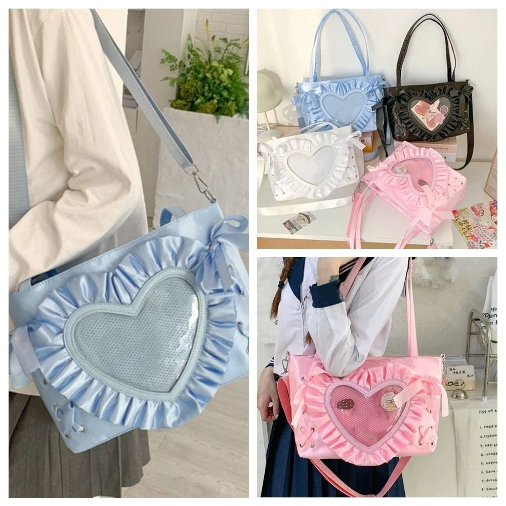 Casual Lace-up Heart Itabag PU - Anime Merchandise Women recensione e prezzo