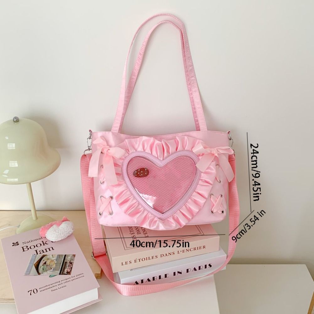 Casual Lace-up Heart Itabag PU - Anime Merchandise Women recensione e prezzo